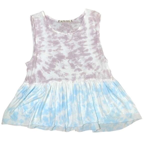 FREE PEOPLE Barely There Combo Tie Dye Tank Size M - Picture 2 of 4